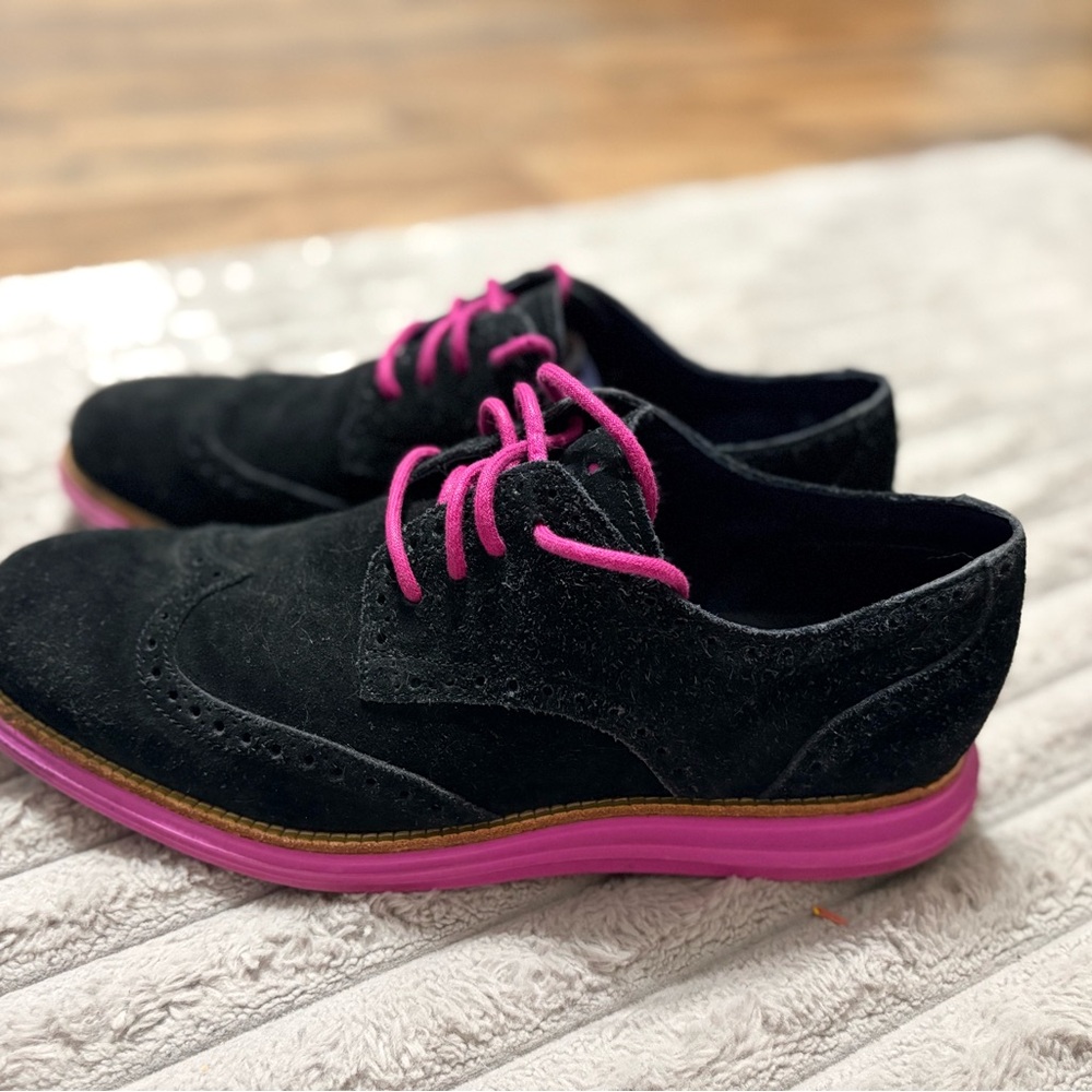 🔥 Cole Haan Lunargrand Lace-Up Driver Shoes – Men’s 10 | Suede Luxury Comfort - Picture 3 of 6